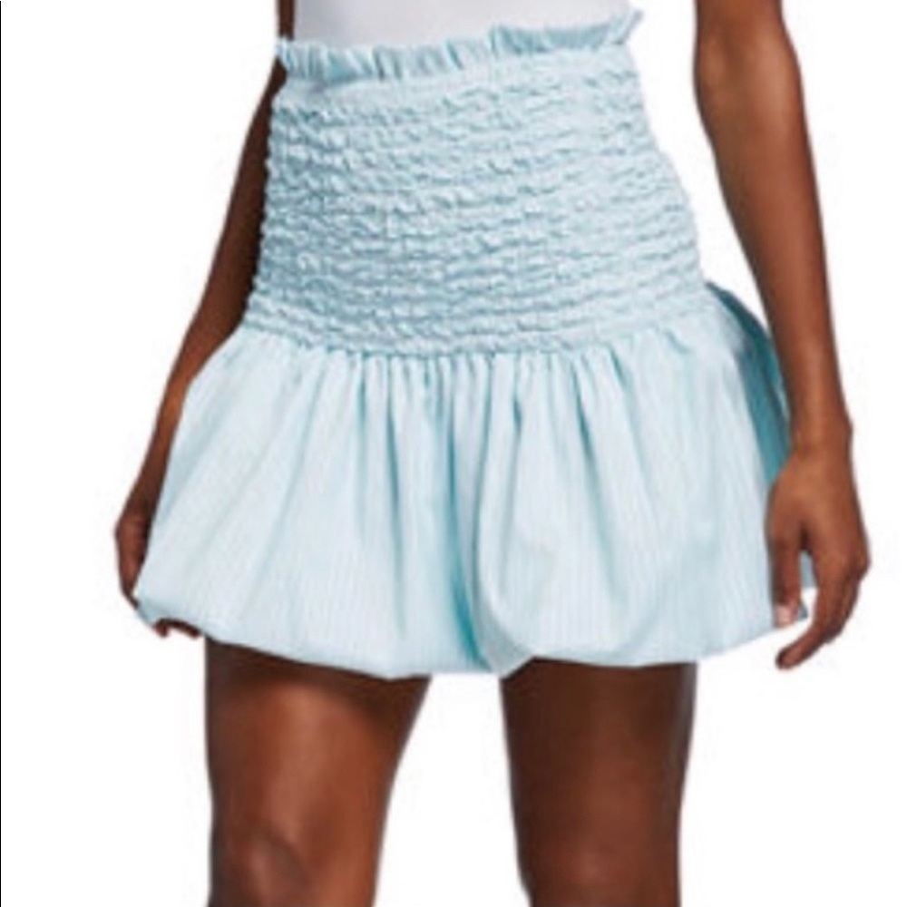 Petersyn Easton Mini Skirt AQUA NEW NWT REG $252